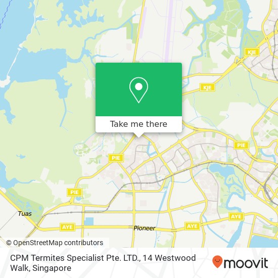 CPM Termites Specialist Pte. LTD., 14 Westwood Walk地图