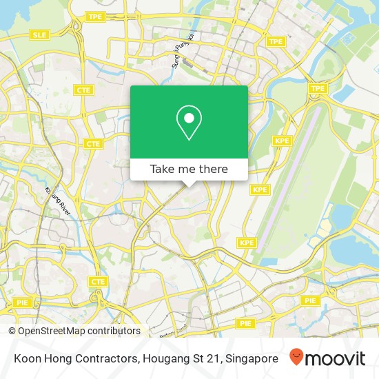 Koon Hong Contractors, Hougang St 21 map