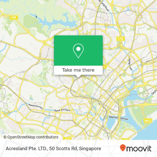 Acresland Pte. LTD., 50 Scotts Rd map