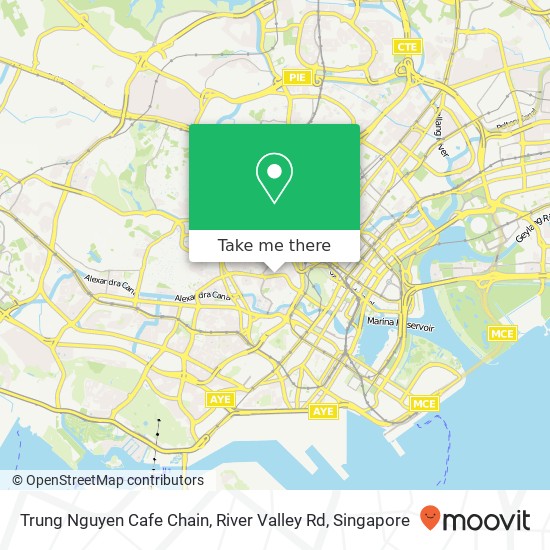Trung Nguyen Cafe Chain, River Valley Rd地图