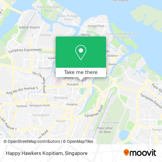 Happy Hawkers Kopitiam map