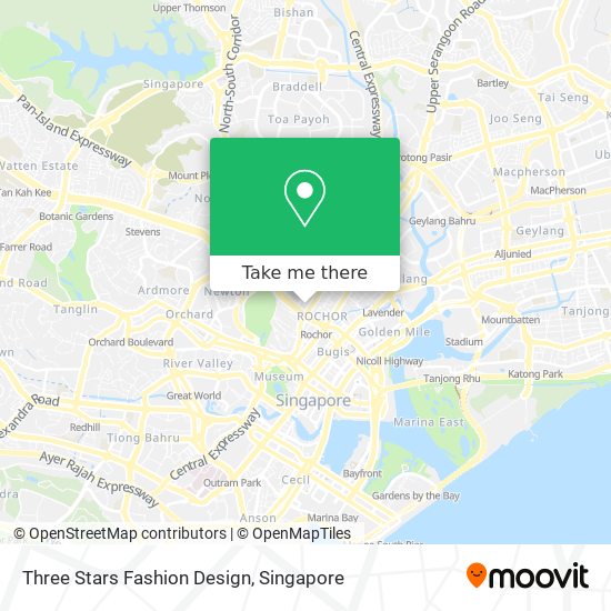 Three Stars Fashion Design map