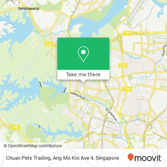 Chuan Pets Trading, Ang Mo Kio Ave 4地图