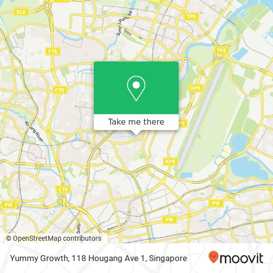 Yummy Growth, 118 Hougang Ave 1地图
