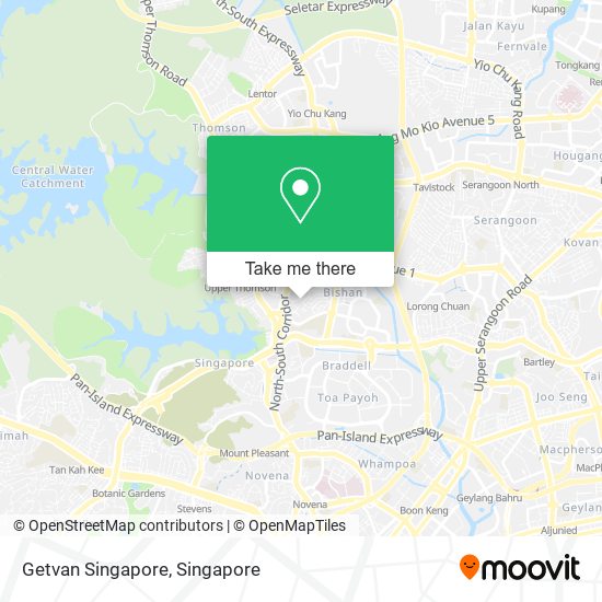 Getvan Singapore map