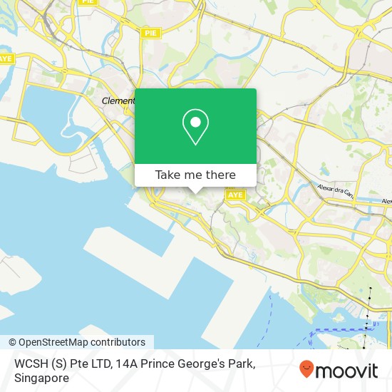 WCSH (S) Pte LTD, 14A Prince George's Park map