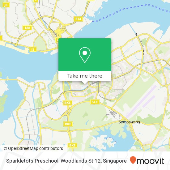 Sparkletots Preschool, Woodlands St 12地图