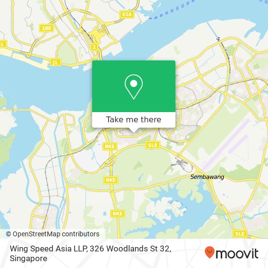 Wing Speed Asia LLP, 326 Woodlands St 32 map