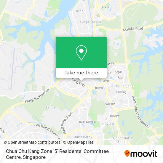 Chua Chu Kang Zone '5' Residents' Committee Centre map