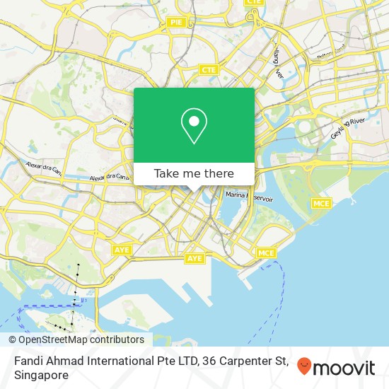 Fandi Ahmad International Pte LTD, 36 Carpenter St地图