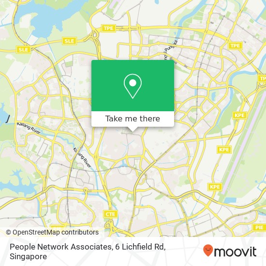 People Network Associates, 6 Lichfield Rd map