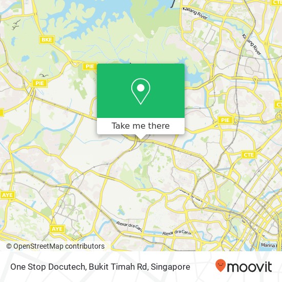 One Stop Docutech, Bukit Timah Rd map