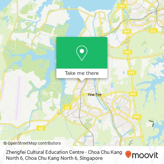 Zhengfei Cultural Education Centre - Choa Chu Kang North 6, Choa Chu Kang North 6地图