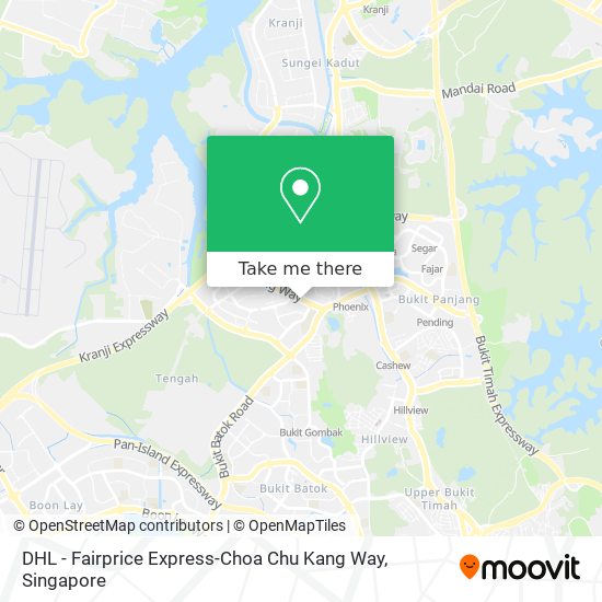 DHL - Fairprice Express-Choa Chu Kang Way map