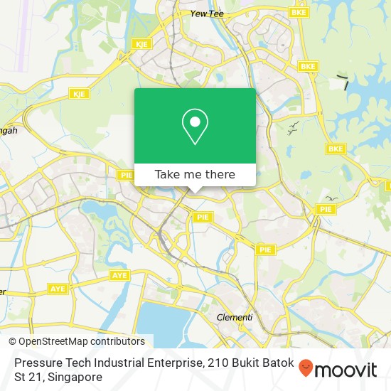 Pressure Tech Industrial Enterprise, 210 Bukit Batok St 21地图