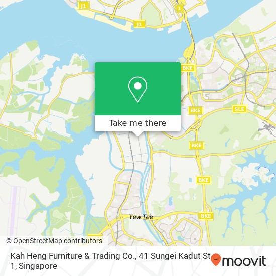 Kah Heng Furniture & Trading Co., 41 Sungei Kadut St 1地图