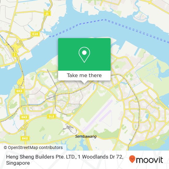 Heng Sheng Builders Pte. LTD., 1 Woodlands Dr 72 map