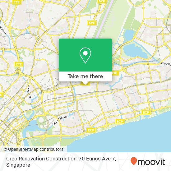 Creo Renovation Construction, 70 Eunos Ave 7地图