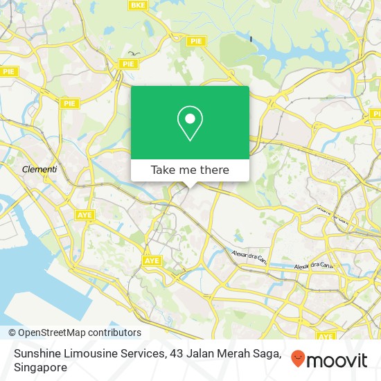 Sunshine Limousine Services, 43 Jalan Merah Saga地图