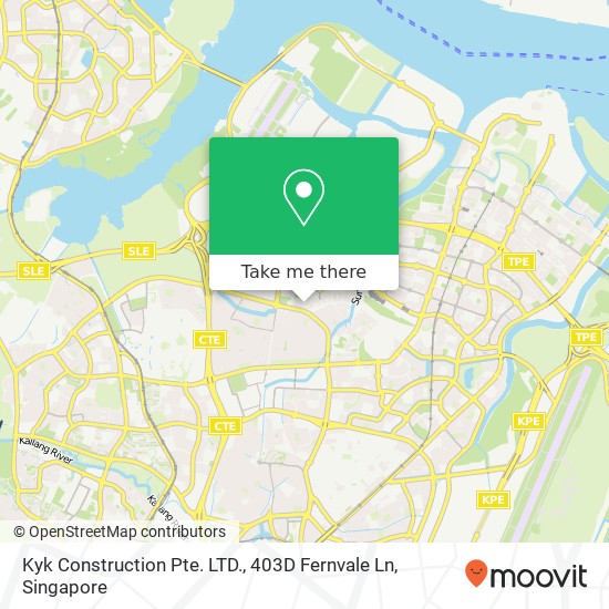 Kyk Construction Pte. LTD., 403D Fernvale Ln地图