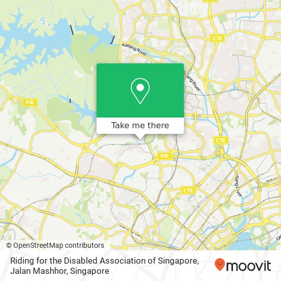 Riding for the Disabled Association of Singapore, Jalan Mashhor map