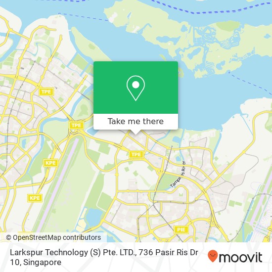 Larkspur Technology (S) Pte. LTD., 736 Pasir Ris Dr 10地图