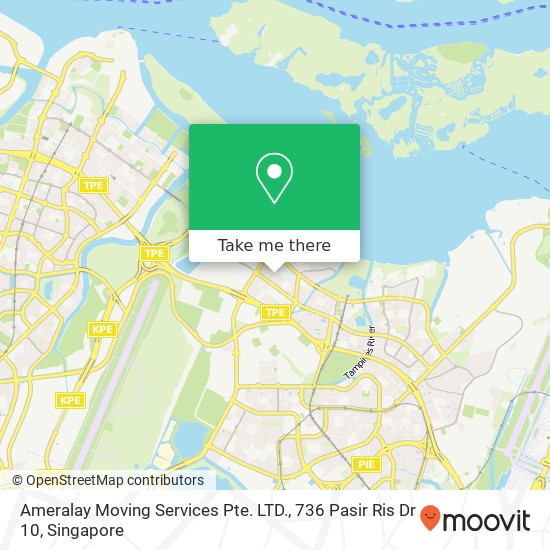 Ameralay Moving Services Pte. LTD., 736 Pasir Ris Dr 10地图
