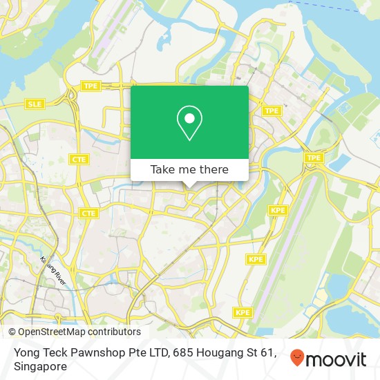 Yong Teck Pawnshop Pte LTD, 685 Hougang St 61 map