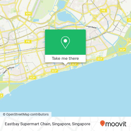 Eastbay Supermart Chain, Singapore map