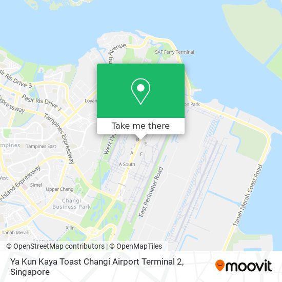 Ya Kun Kaya Toast Changi Airport Terminal 2地图