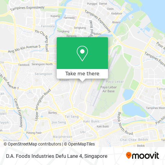 D.A. Foods Industries Defu Lane 4 map