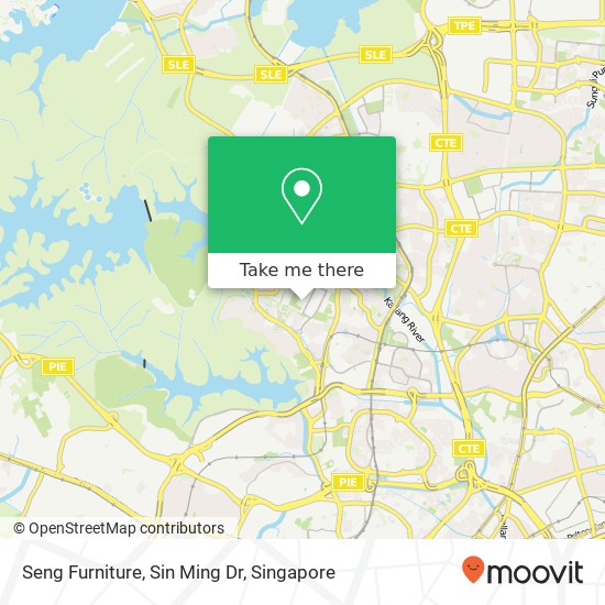 Seng Furniture, Sin Ming Dr map