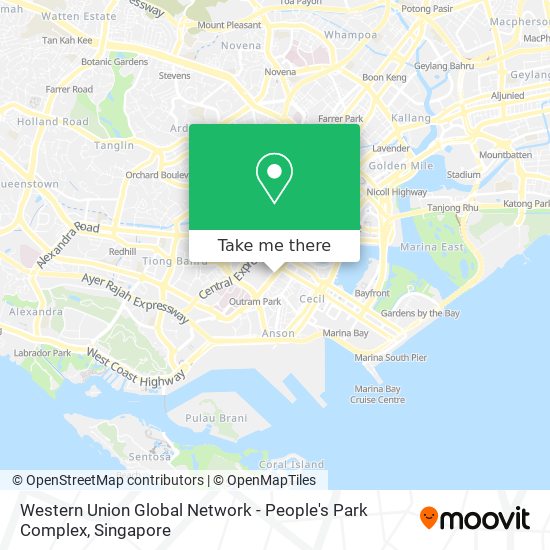 Western Union Global Network - People's Park Complex地图