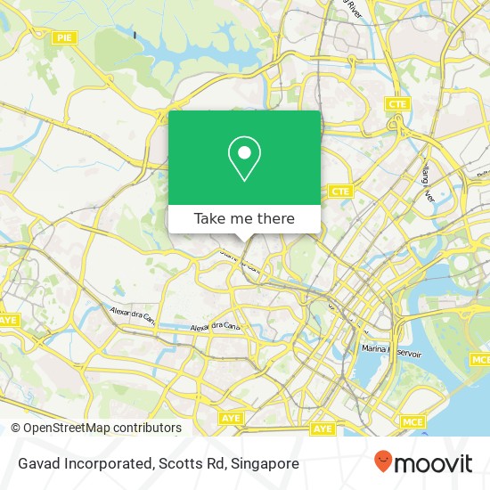 Gavad Incorporated, Scotts Rd map