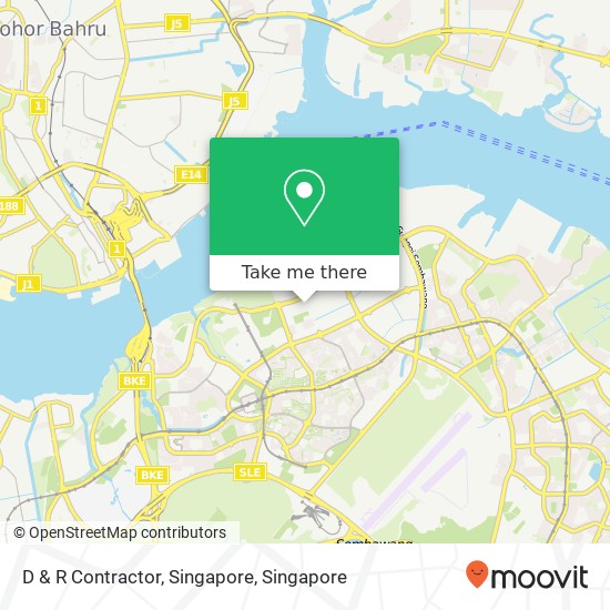 D & R Contractor, Singapore map