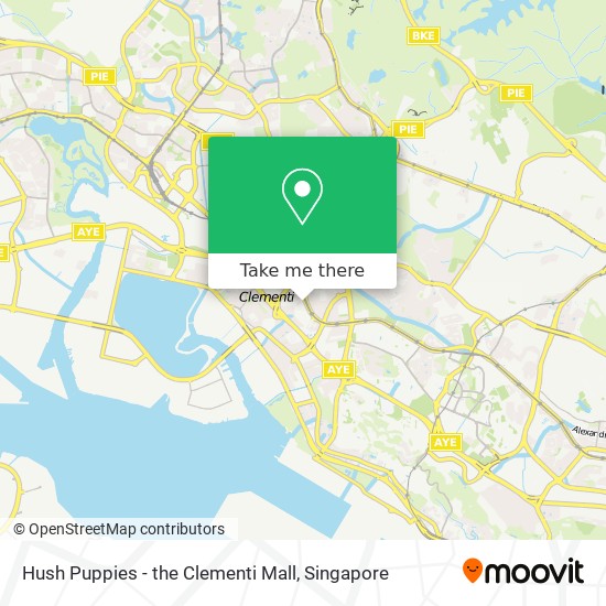 Hush Puppies - the Clementi Mall map