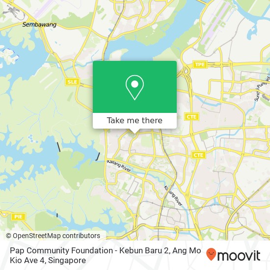 Pap Community Foundation - Kebun Baru 2, Ang Mo Kio Ave 4地图