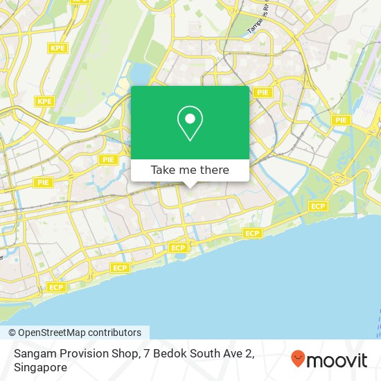 Sangam Provision Shop, 7 Bedok South Ave 2地图