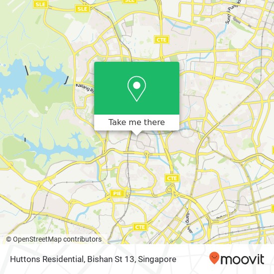 Huttons Residential, Bishan St 13 map