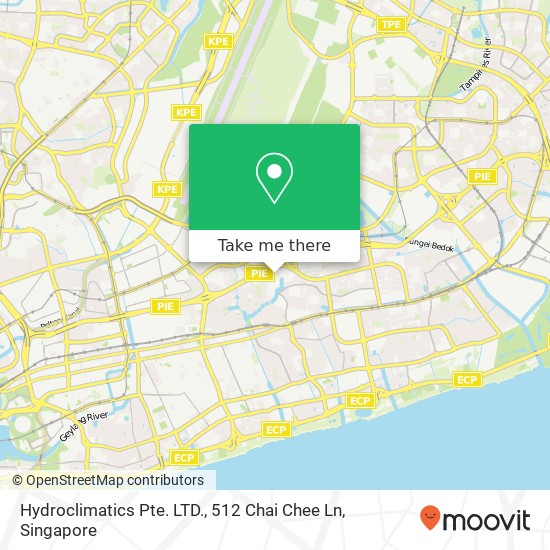 Hydroclimatics Pte. LTD., 512 Chai Chee Ln地图