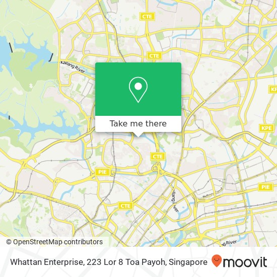 Whattan Enterprise, 223 Lor 8 Toa Payoh map