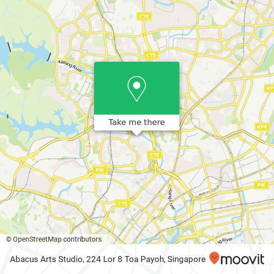 Abacus Arts Studio, 224 Lor 8 Toa Payoh map