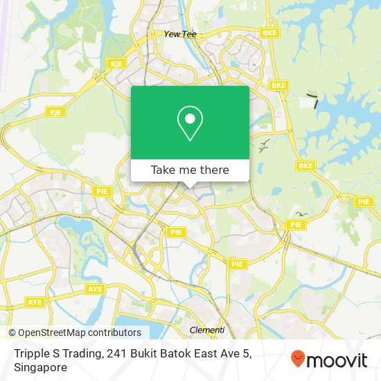 Tripple S Trading, 241 Bukit Batok East Ave 5地图