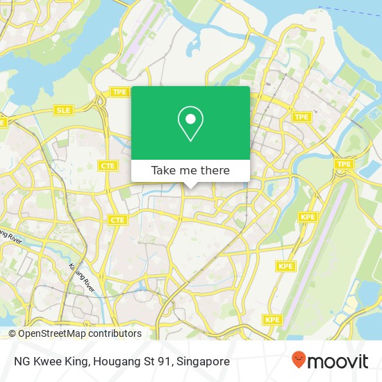 NG Kwee King, Hougang St 91 map