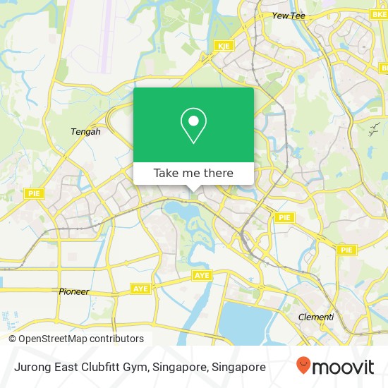 Jurong East Clubfitt Gym, Singapore map
