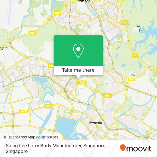 Siong Lee Lorry Body Manufacturer, Singapore地图