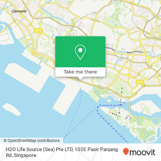 H2O Life Source (Sea) Pte LTD, 102E Pasir Panjang Rd map