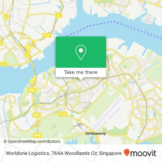 Worldone Logistics, 764A Woodlands Cir map