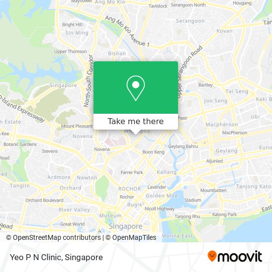 Yeo P N Clinic map