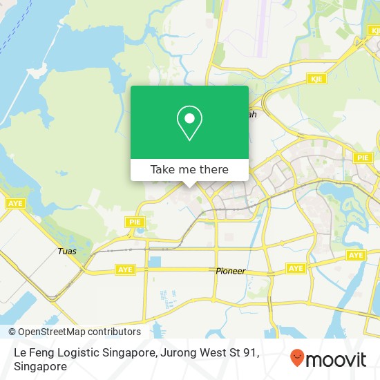 Le Feng Logistic Singapore, Jurong West St 91 map